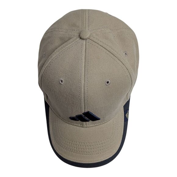 Vintage Adidas Khaki Black Adjustable Strapback Embroidered Logo Baseball Cap - Picture 5 of 10